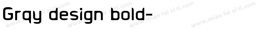 Grqy design bold字体转换